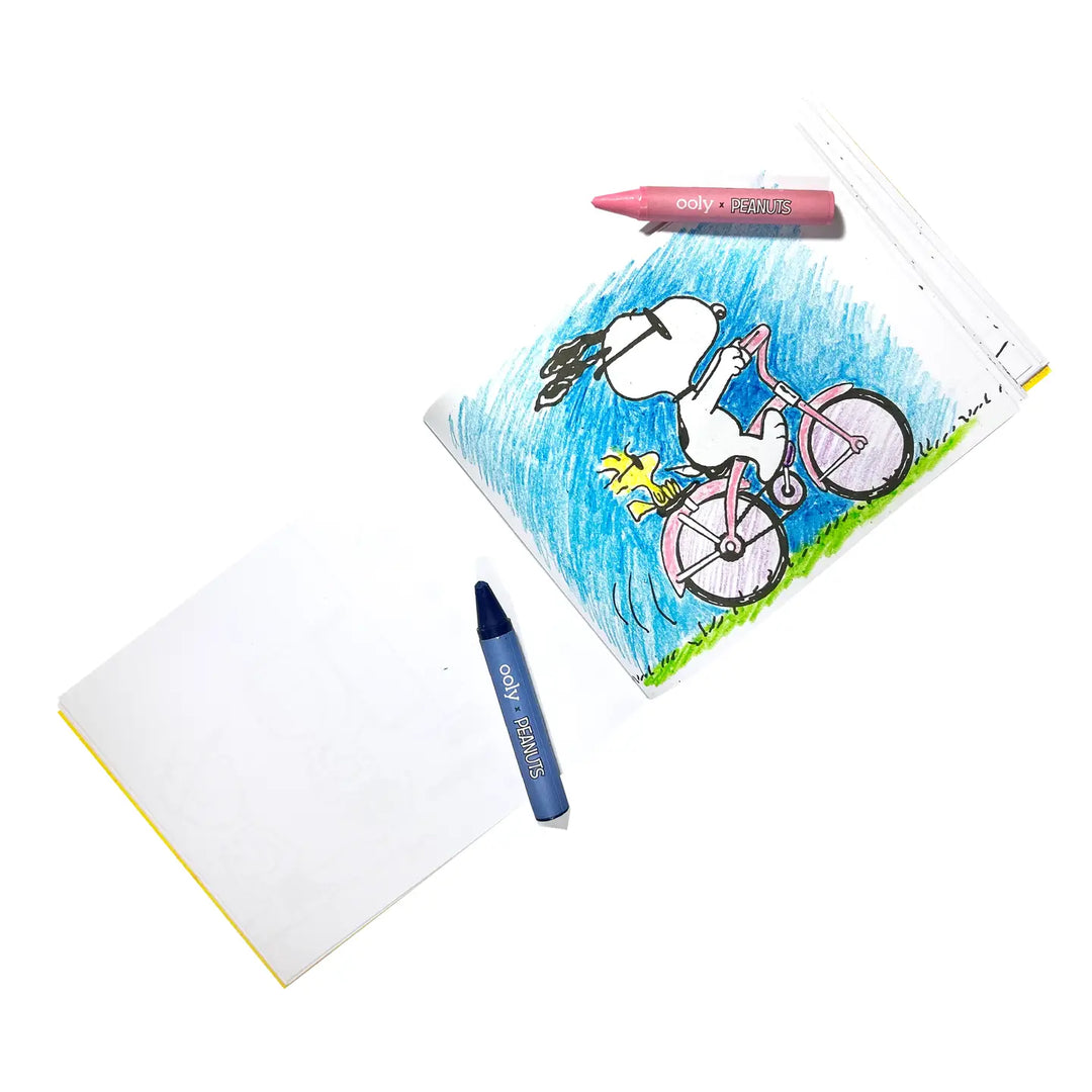 OOLY X Peanuts: Snoopy School Coloring Travel Kit -9 Jumbo Crayons