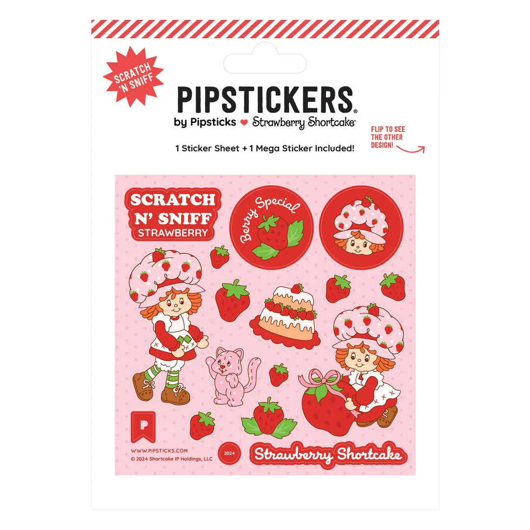 Strawberry Shortcake Custard Scratch n Sniff Stickers - 2pc Set