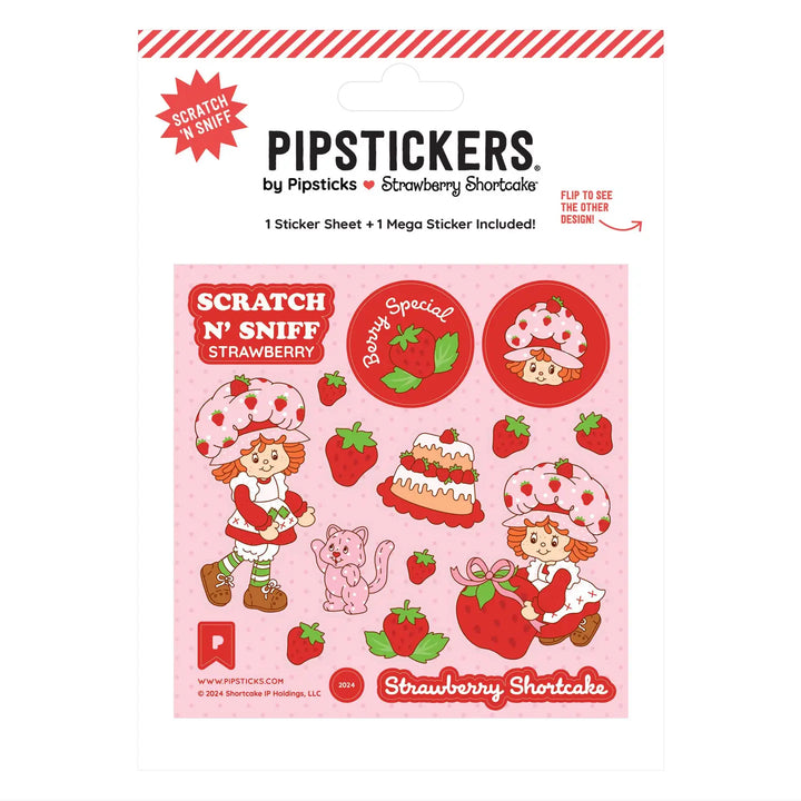 Strawberry Shortcake Custard Scratch n Sniff Stickers - 2pc Set