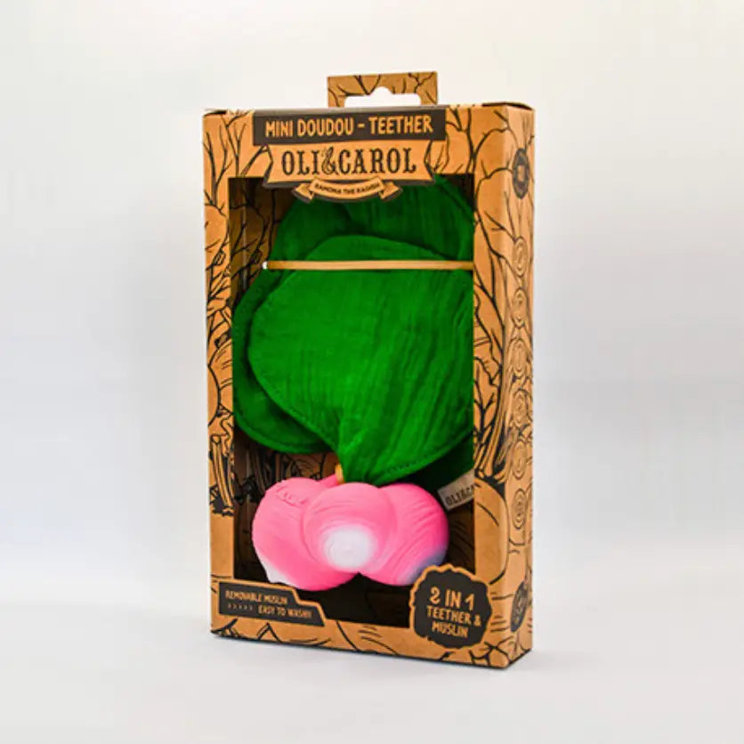 NEW Ramona the Radish Mini Doudou Teether