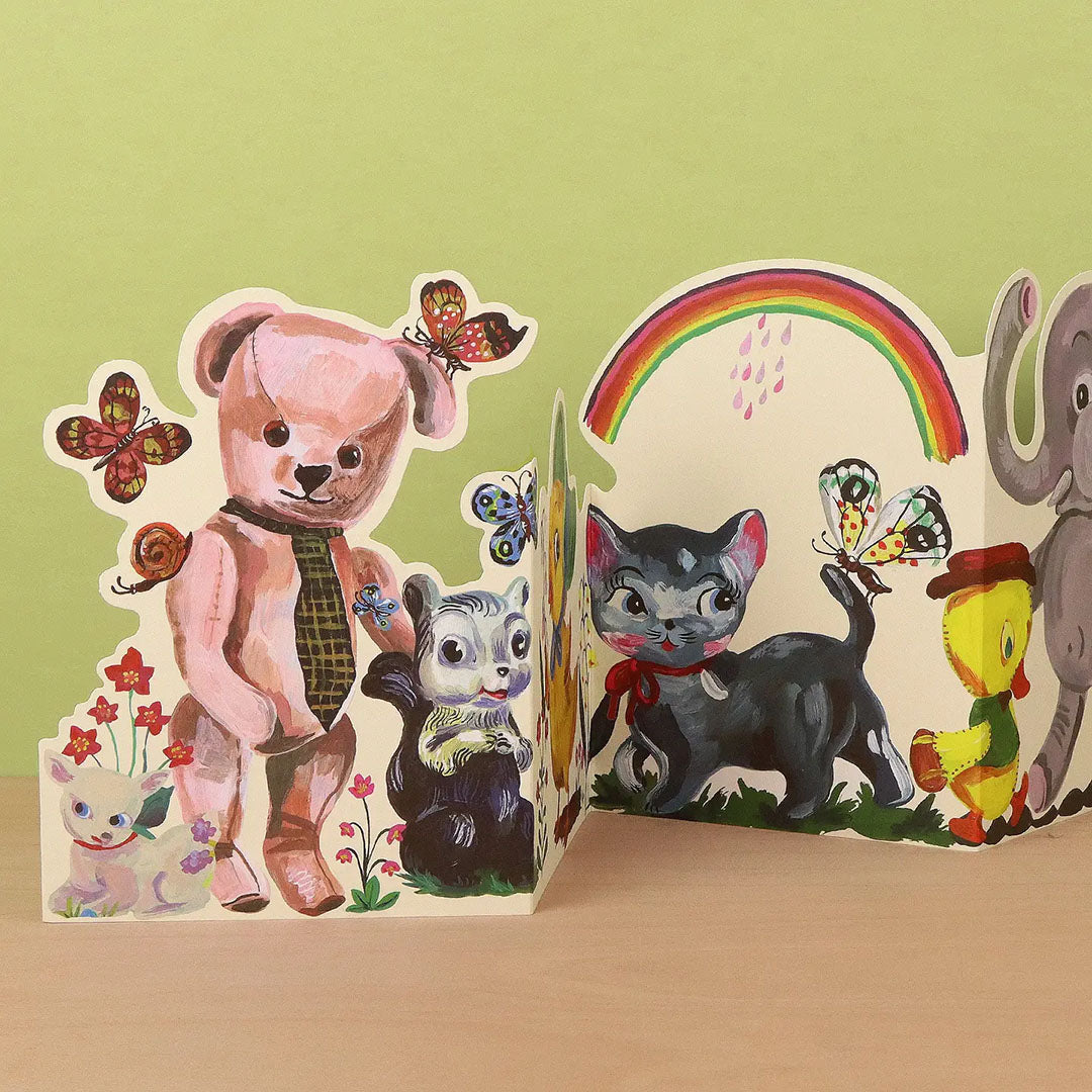 Plushie Party Die-Cut Card