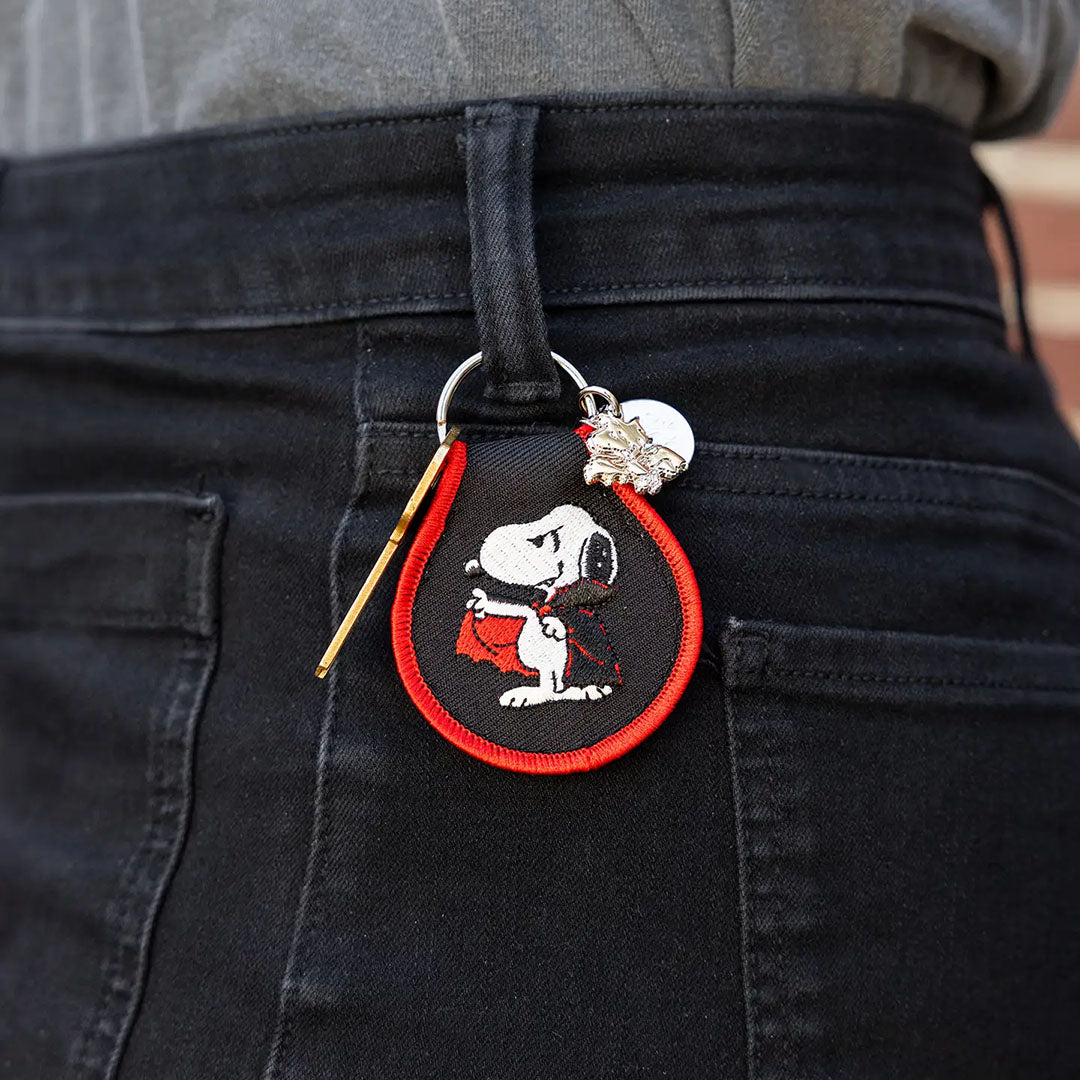 Snoopy Dracula Patch Keychain