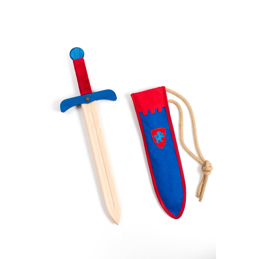 Wooden Sword with Bag- Blue