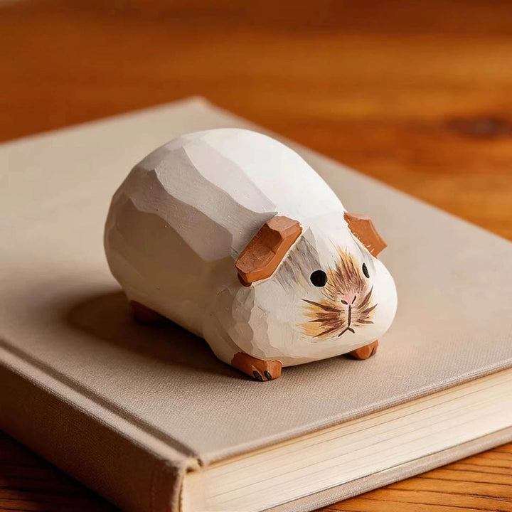 Handmade Wooden Animal- Guinea Pig - Three Colors Available!