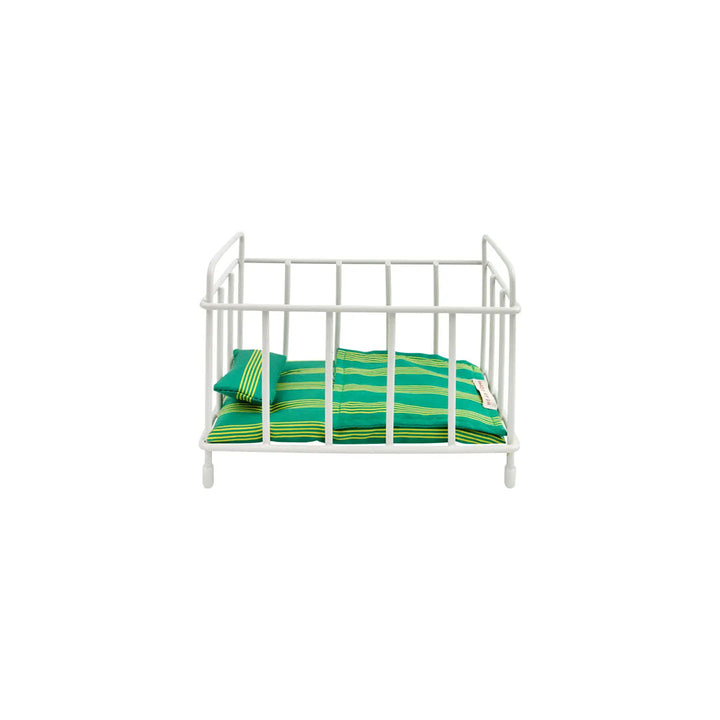 Gommu Pocket Striped Crib - Miniature Doll Crib