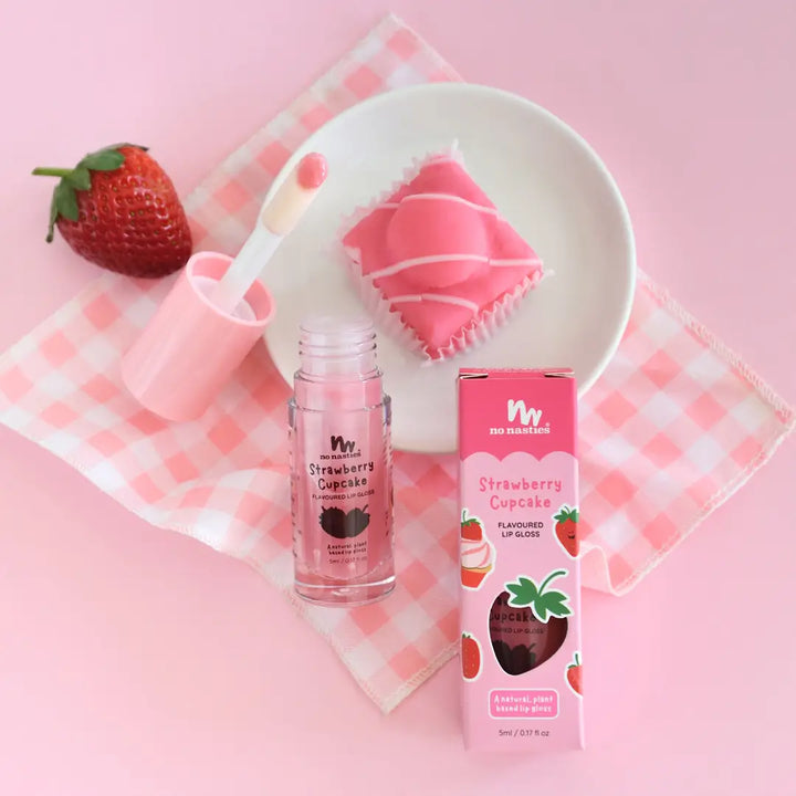 Natural Kids Lip Gloss- Strawberry Cupcake