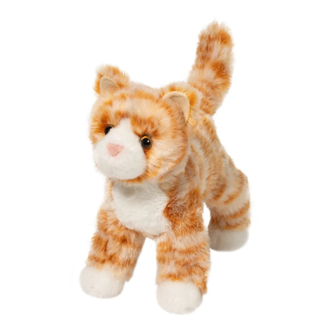 NEW Hally Orange Striped Cat Stuffed Animal Plush- Small