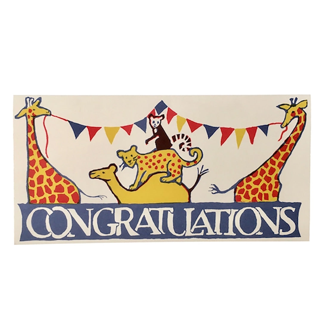 Long Card Circus Congratulations