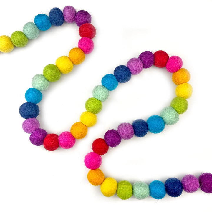 Wool Felt Rainbow Party Garland