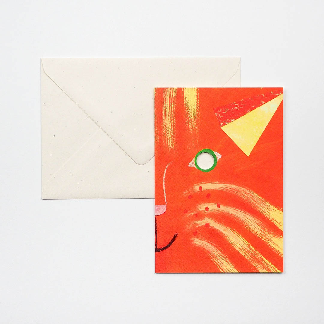 NEW Greeting Card - Cat Mask