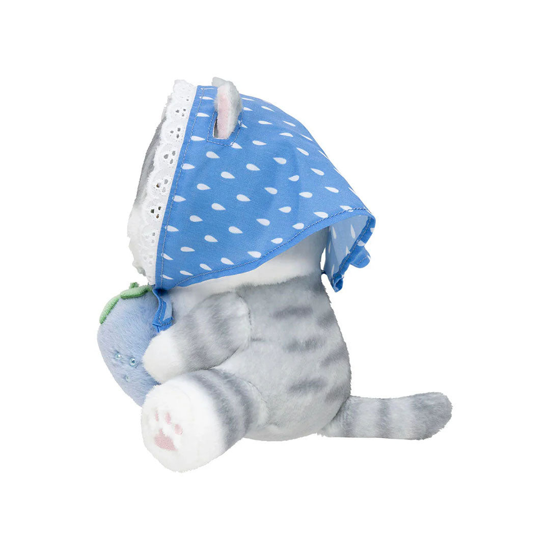 Mofusand Merci Strawberry Plush Doll - Blue Strawberry