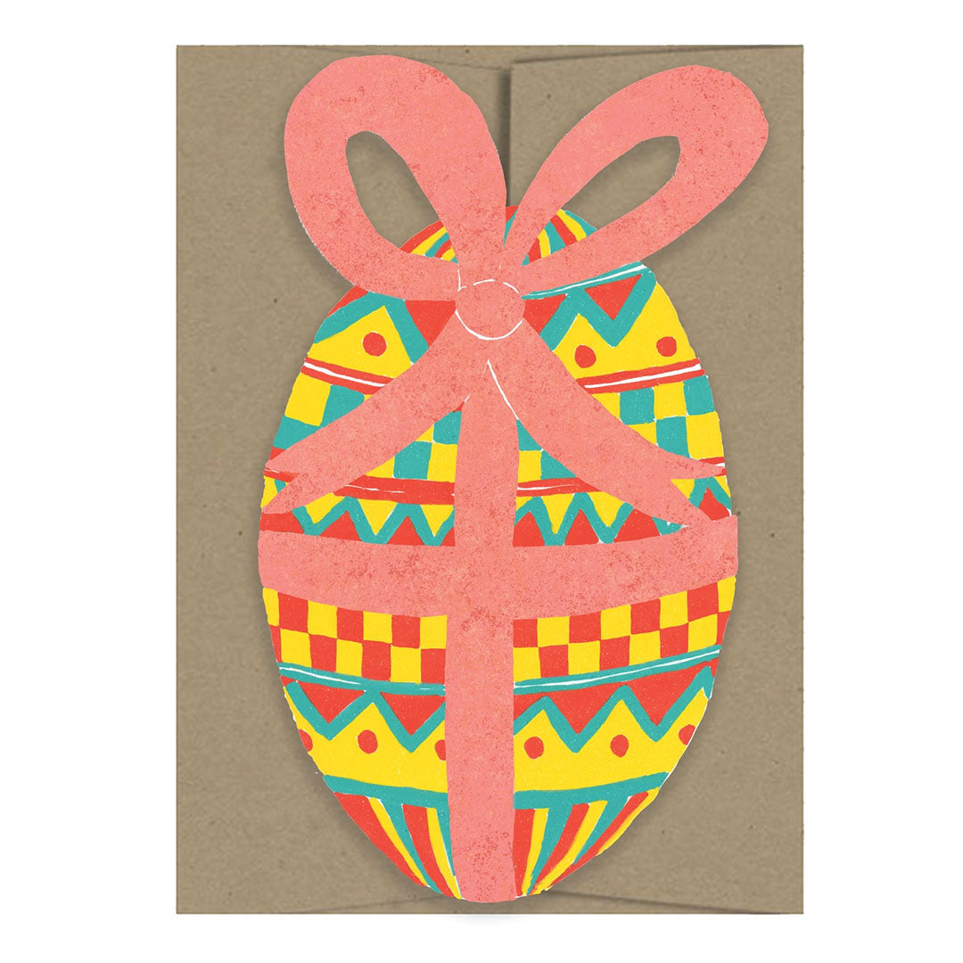 NEW Easter Egg - Die Cut Card