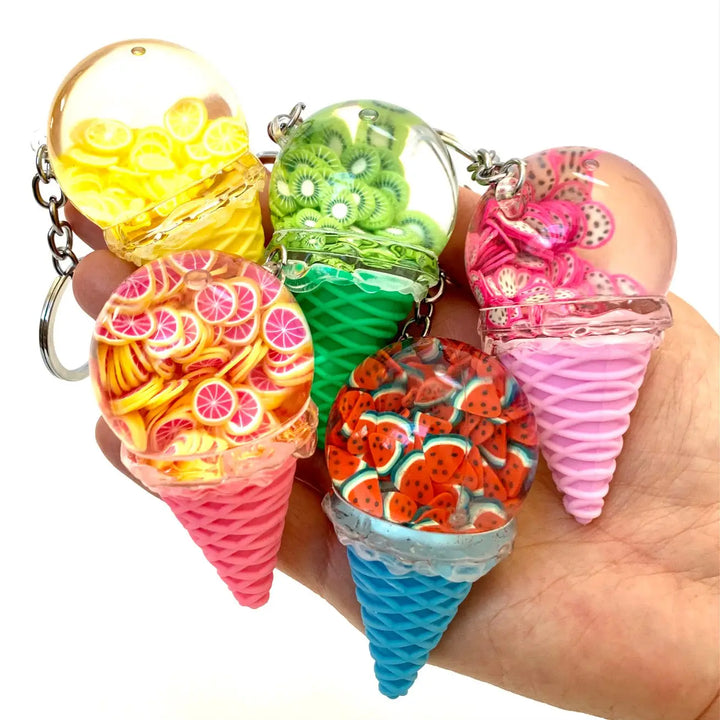 NEW Fruity Ice Cream Floaty Key Charm