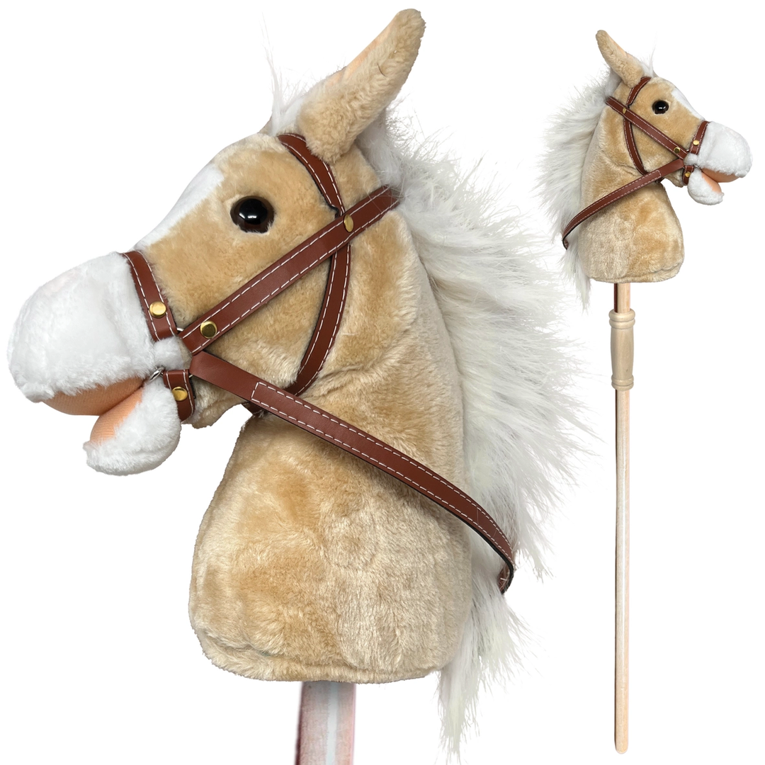 NEW Classic Hobby Horse with Sound - Taupe