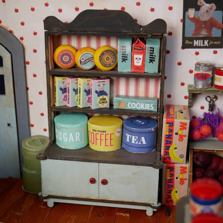 NEW Mouse Mansion Wooden DIY Furniture Kits- Market Shop