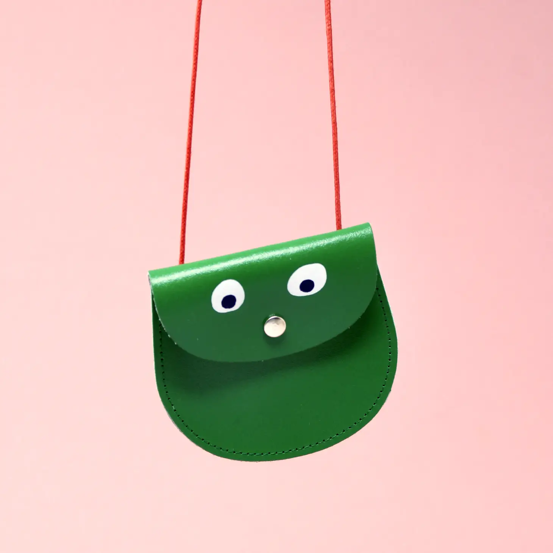 NEW Googly Eye Pocket Purse- Green