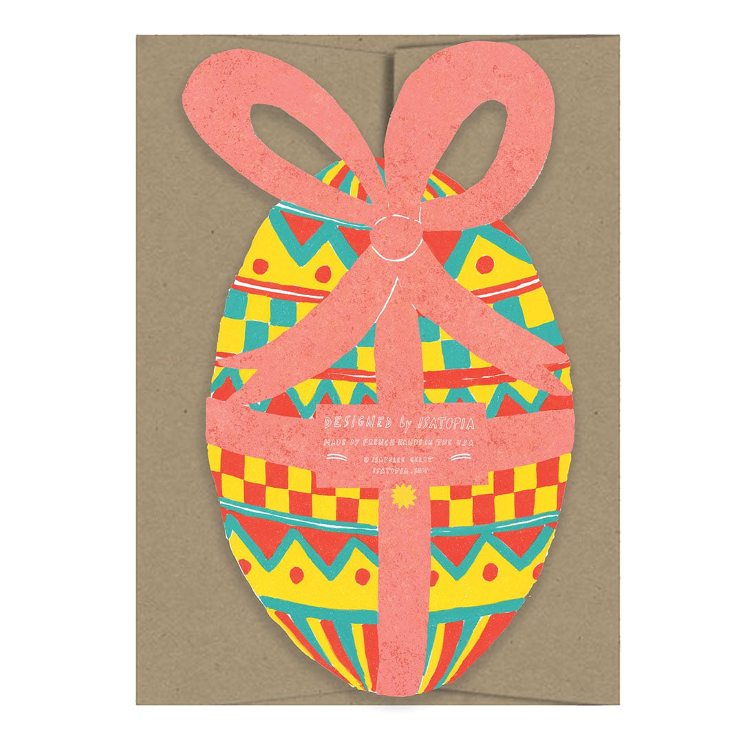 NEW Easter Egg - Die Cut Card