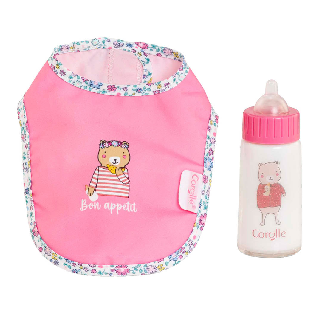 French Doll Bib & Magic Milk Set