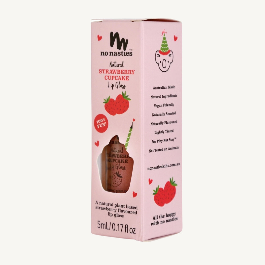 Natural Kids Lip Gloss- Strawberry Cupcake