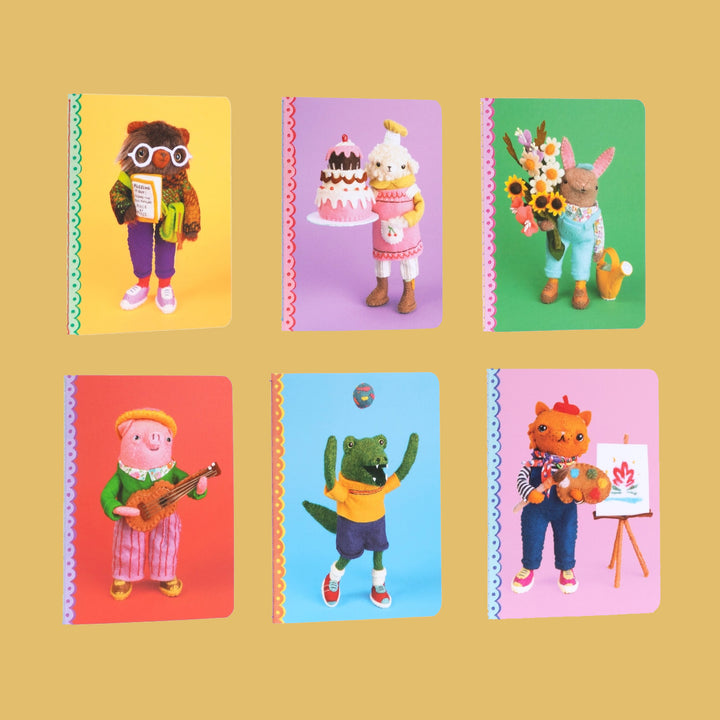 NEW Cat Rabbit Tiny Journal- Available in 6 Styles!