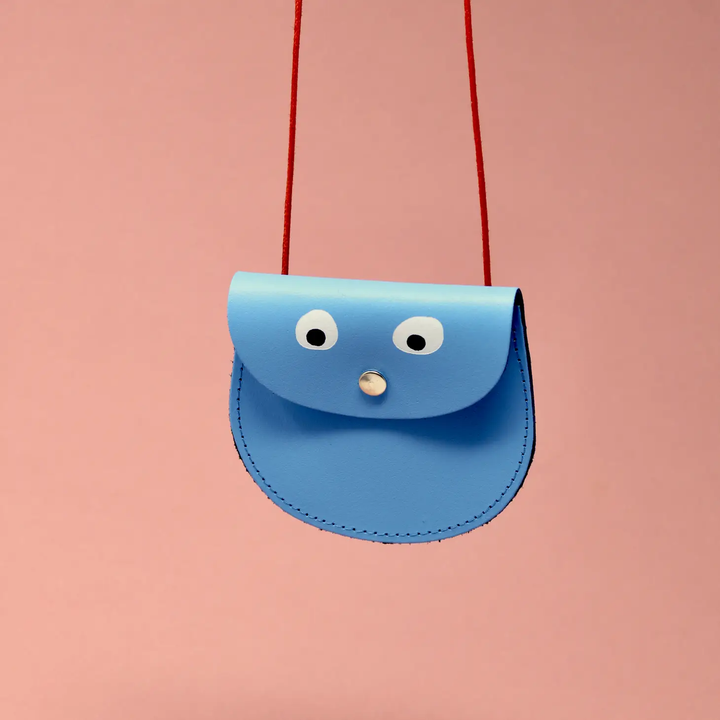 NEW Googly Eye Pocket Purse- Blue