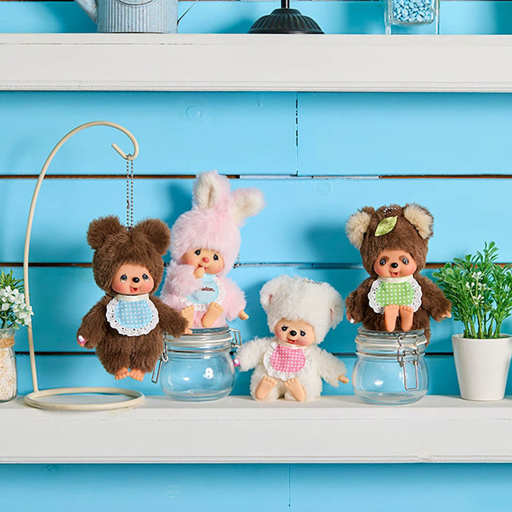 NEW Monchhichi Friends Tanutanu Keychain
