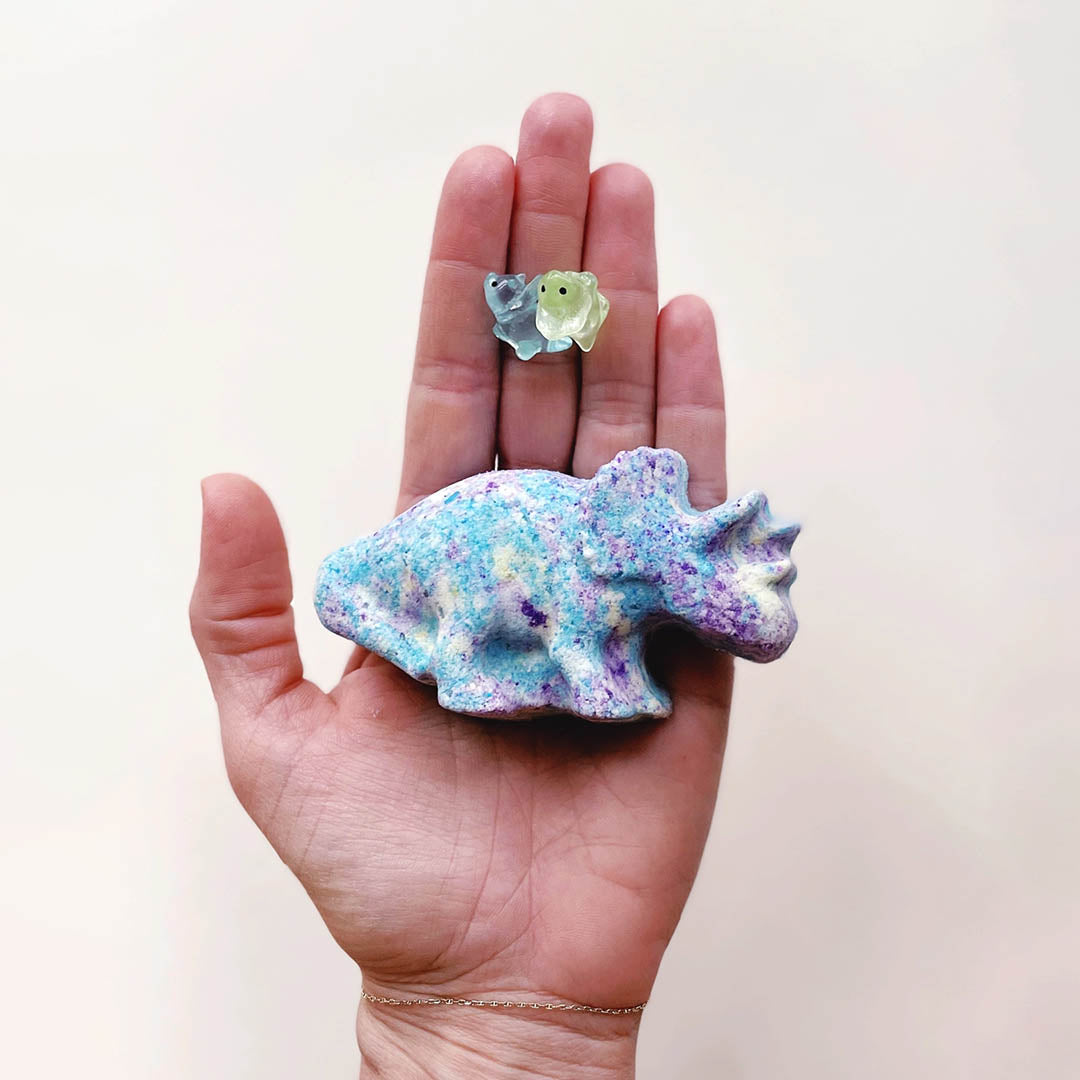 NEW Triceratops Dino Bath Bomb (With Toy!)