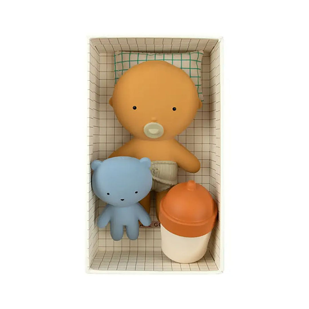 Gommu Pocket - Peach Baby Doll Set