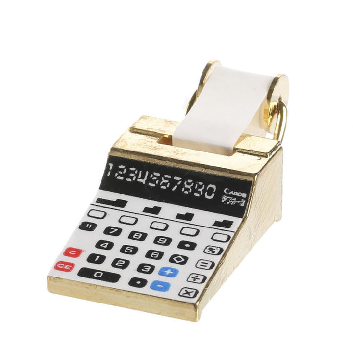 NEW Dollhouse Miniatures: Old Fashioned Brass Calculator