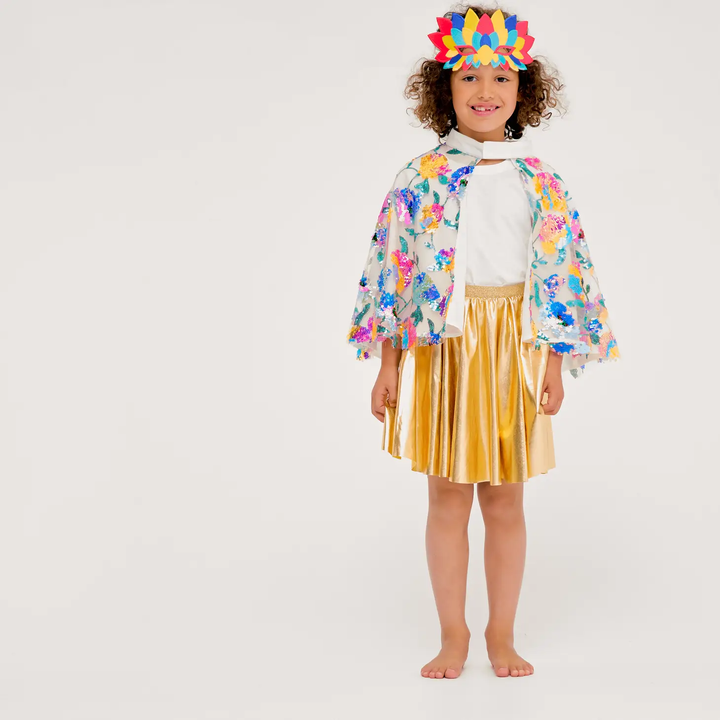 Floral Sequin Cape