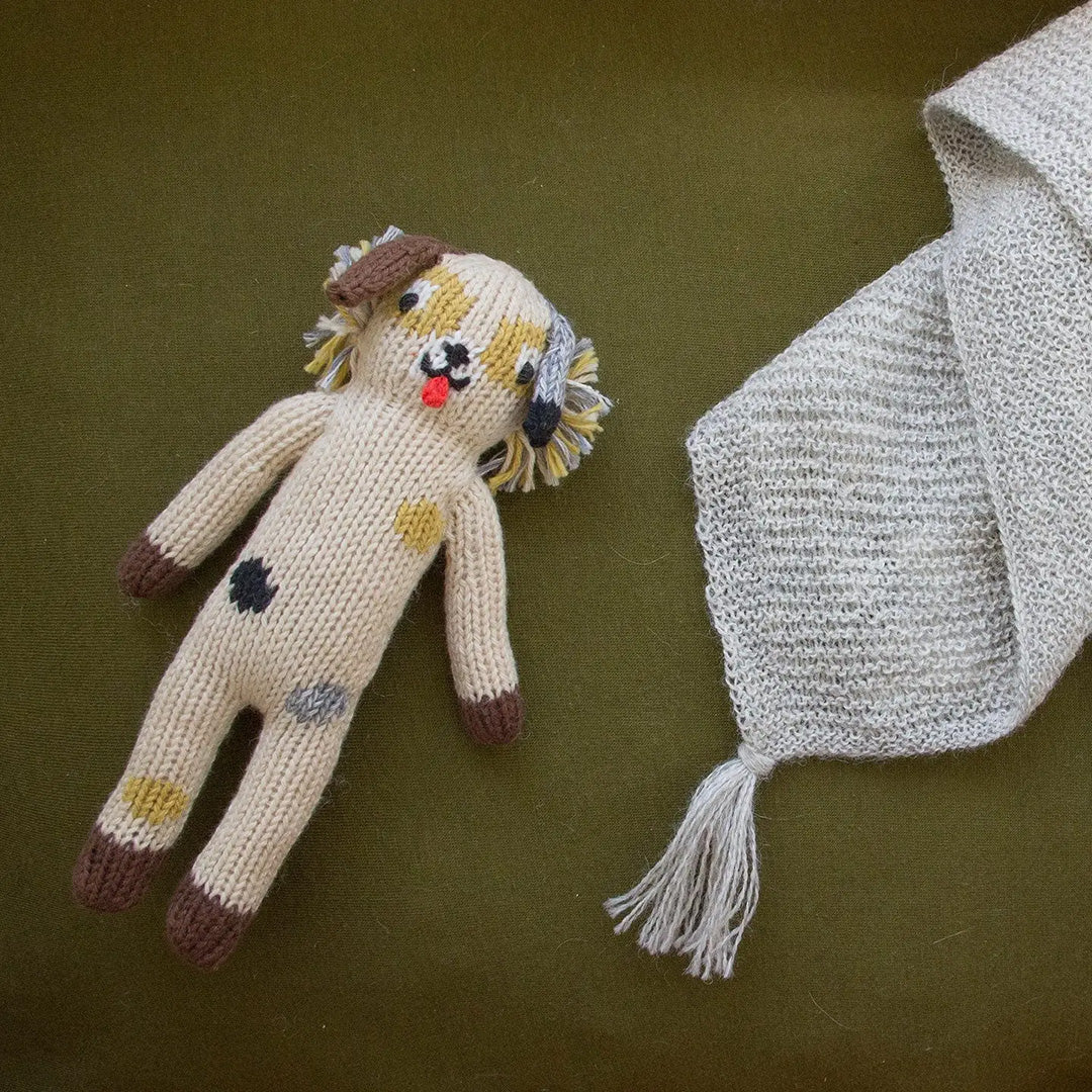 Ozzie the Dog Rattle Doll
