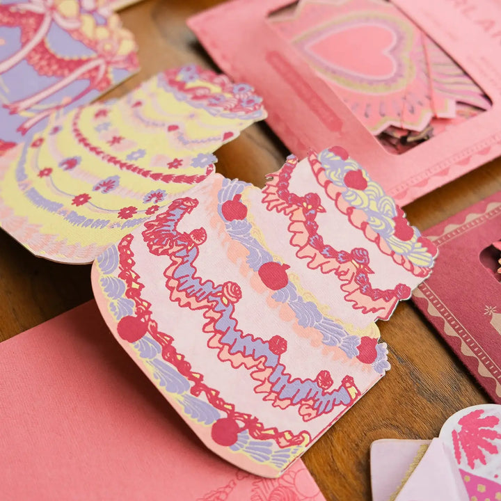 Birthday Cake Concertina Greeting Garland