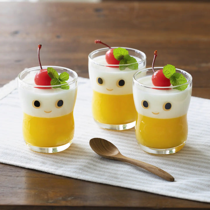 Japanese Kids Glass Cup- Smile Face (Small)