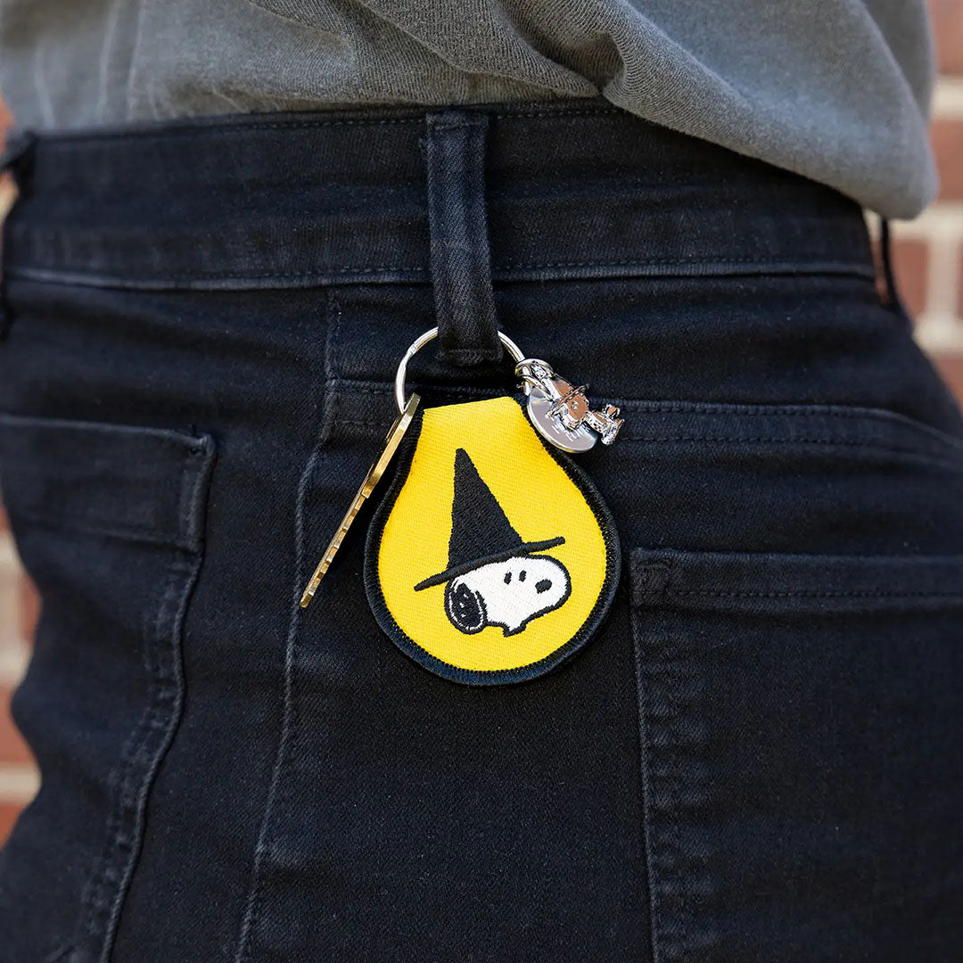 Snoopy Witch Patch Keychain