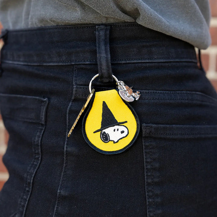 Snoopy Witch Patch Keychain