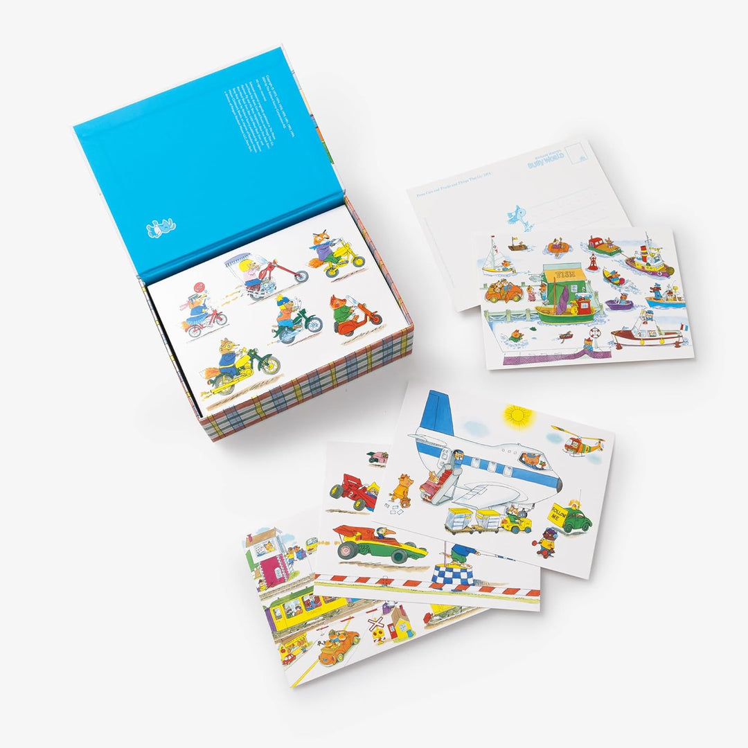 Richard Scarry Busy, Busy Box of Postcards: 100 Colorful Postcards