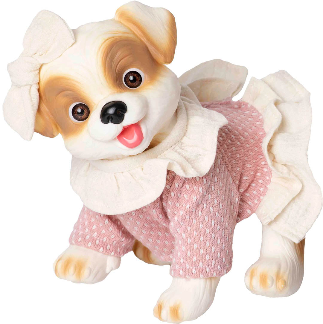 White Dog Wool Dress