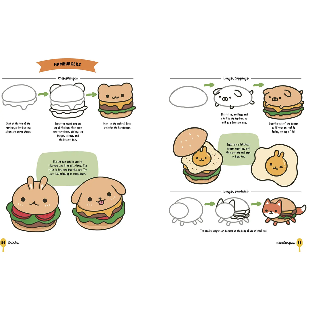 NEW How To Draw Cute Food Book