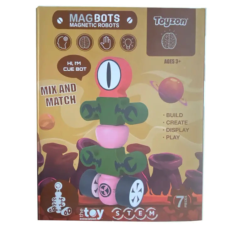 MagBot Magnetic Building Sets - Cue Bot