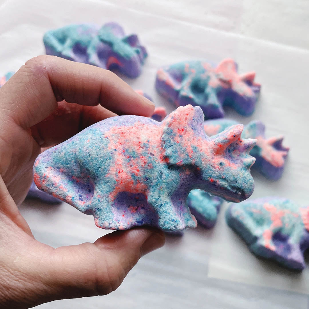 NEW Triceratops Dino Bath Bomb (With Toy!)