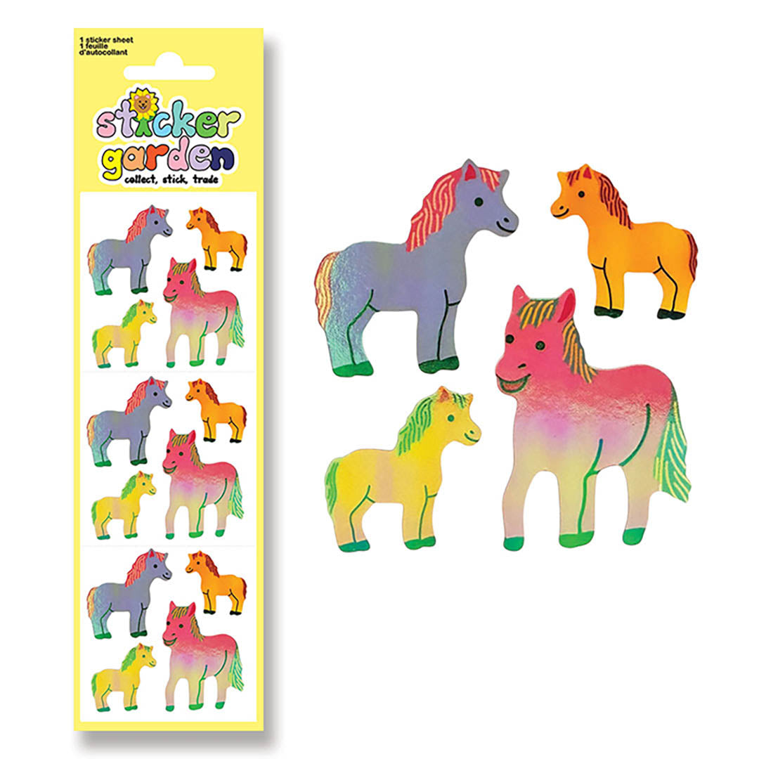 Colorful Ponies Stickers