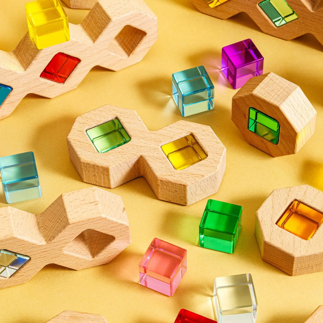 NEW Wooden Austin Puzzle Blocks