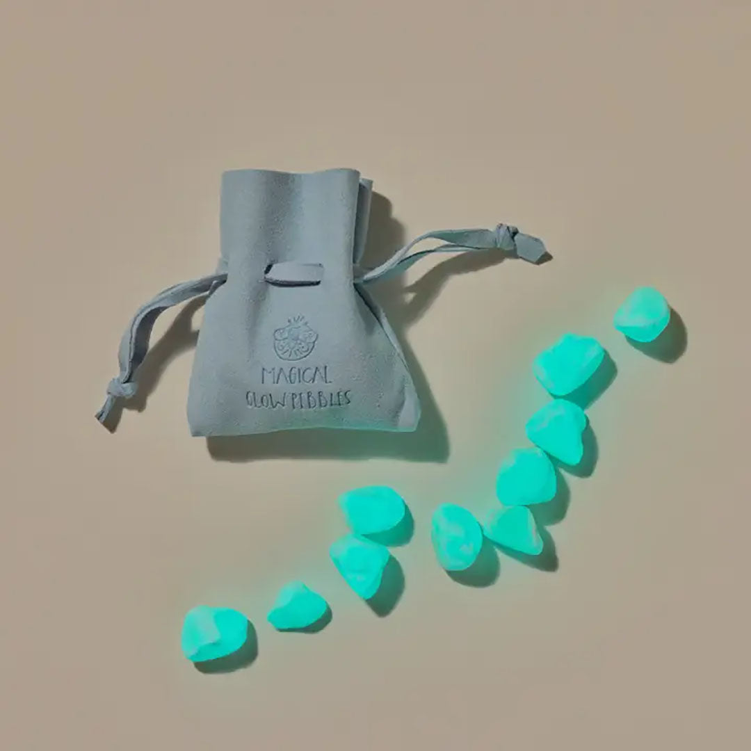 Super Bright Glow Pebbles - Blue