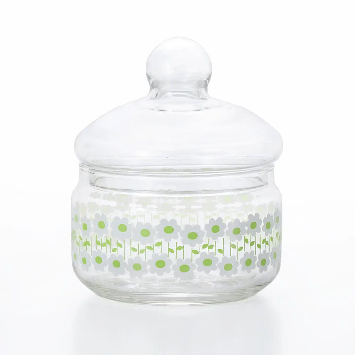 Japanese Retro Glass Storage Glass Jar - Anemone