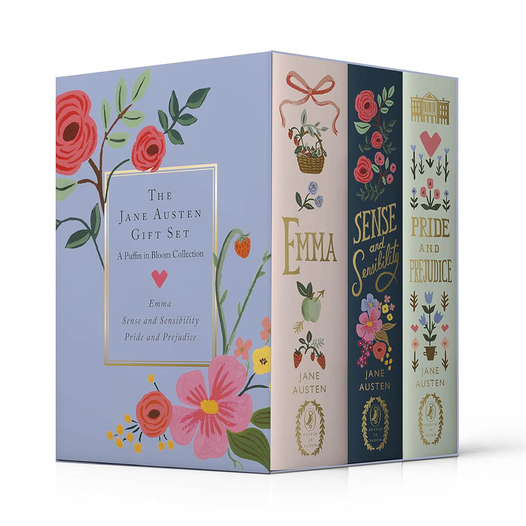 Austen in Bloom Boxed Book Set: Pride and Prejudice, Emma, and Sense and Sensibility