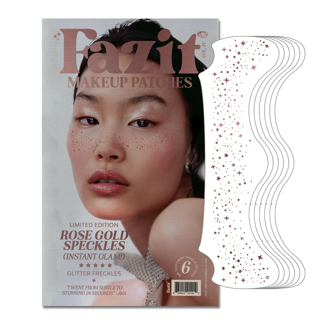 Rose Gold Stardust Speckles Makeup Patches