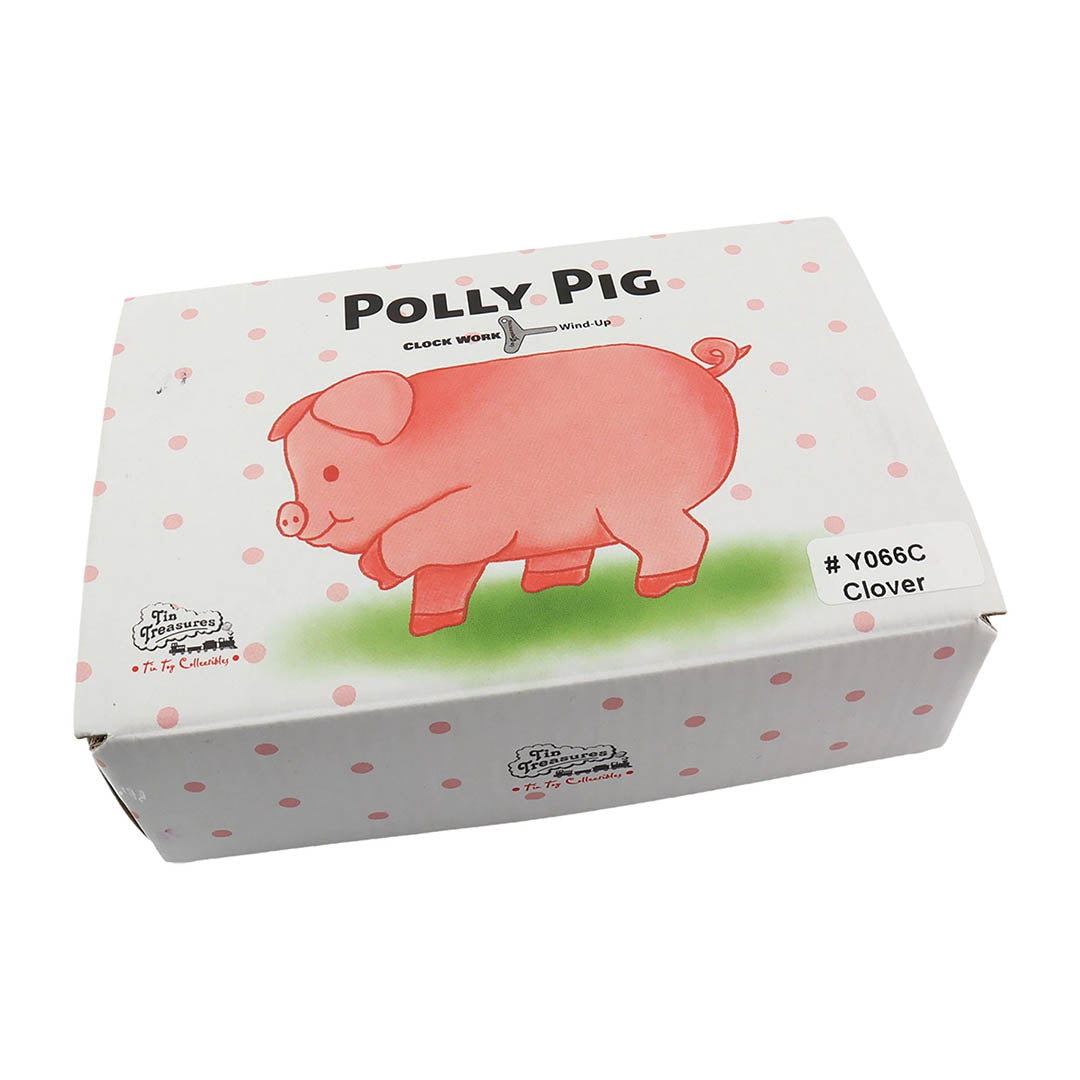 NEW Retro Tin Toy Polly Pig - Blue Ribbon