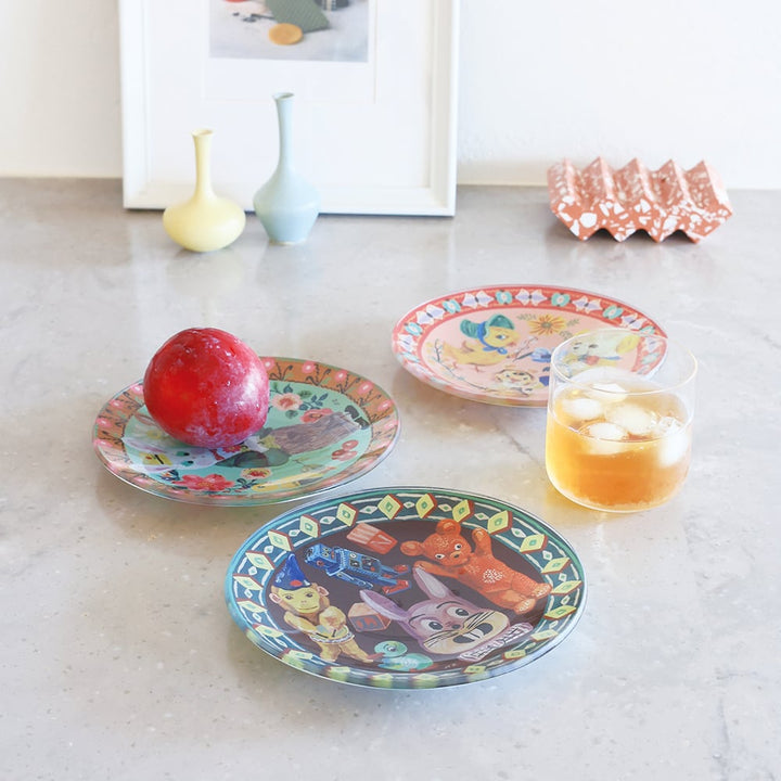 NEW Nathalie Lete Glass Plate- Retro Chick