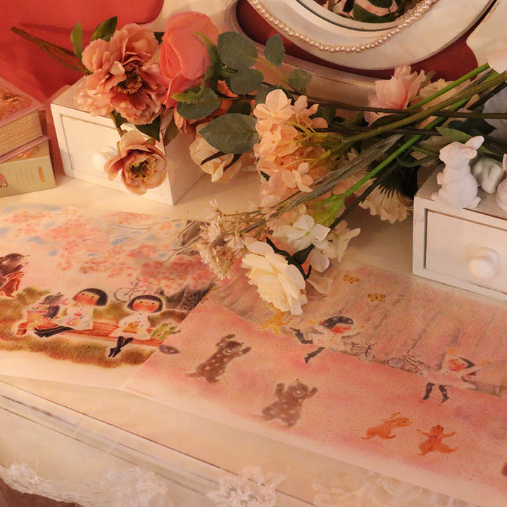 Chirri & Chirra Clear File Folder - Cherry Blossom Shower