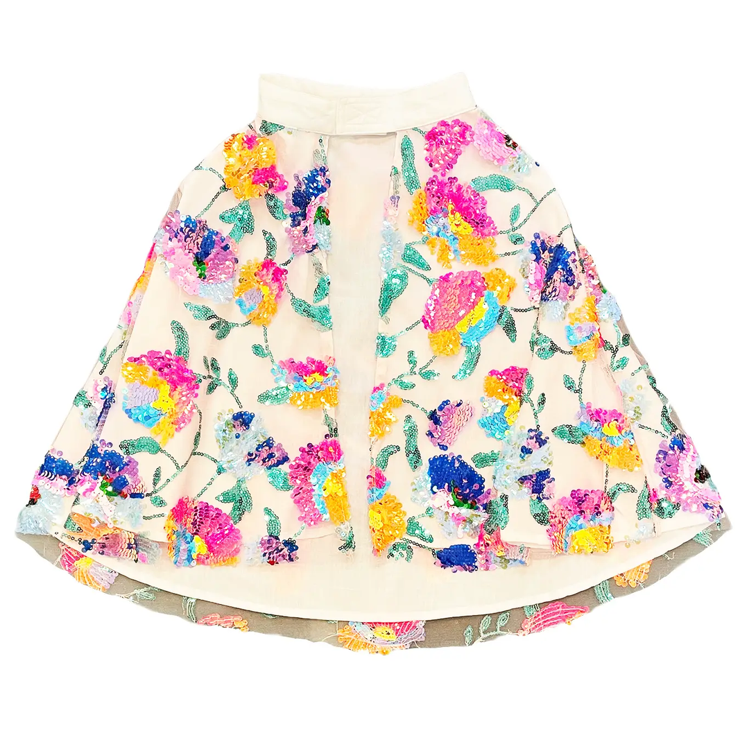 Floral Sequin Cape